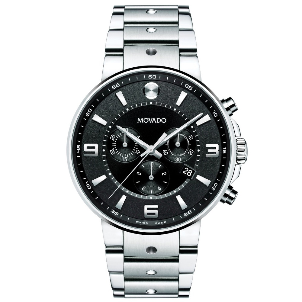 Movado Mens SE Pilot Watch Swiss 0606759 $1695